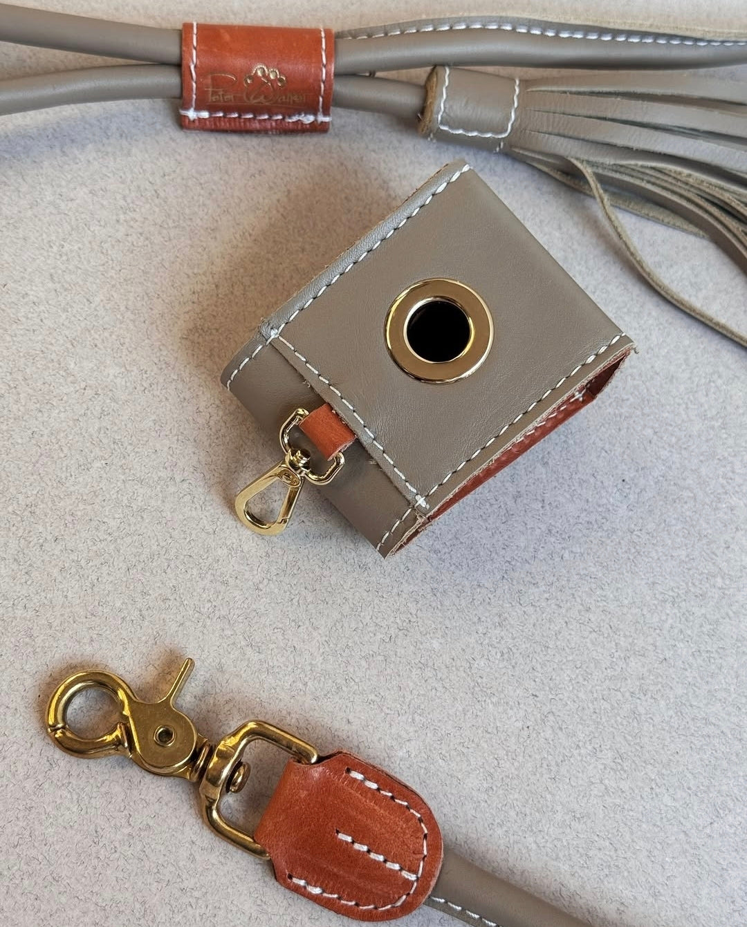 Leather Waste Bag Holder