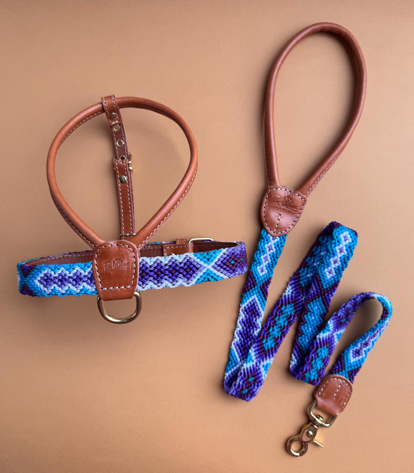 Handmade Mexican Set - Harness + Leash