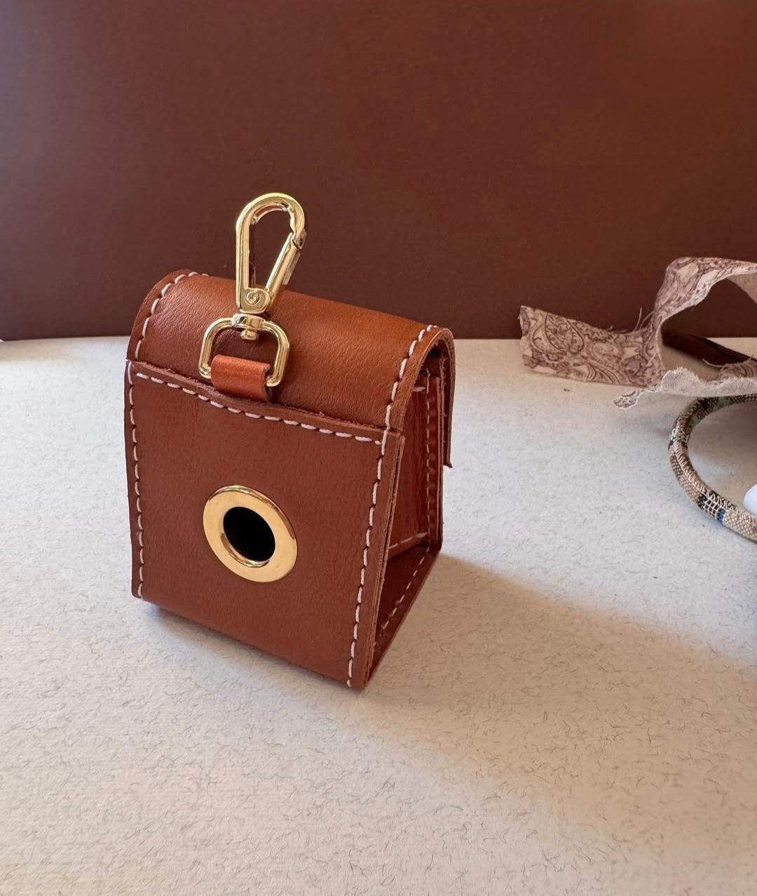 Leather Waste Bag Holder